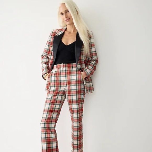 JCrew Willa BLAZER, Snowy Stewart Plaid, Size 8P - Picture 1 of 6